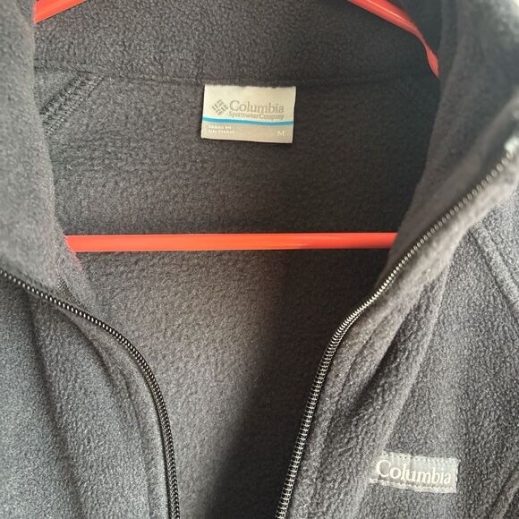 Columbia Charcoal Black Fleece Jacket - Picture 3 of 5